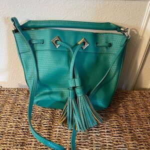 Danielle Nicole CUTE Crossbody Teal Purse